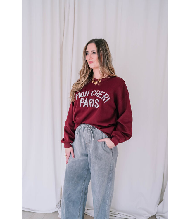 Mon cheri sweater bordeaux