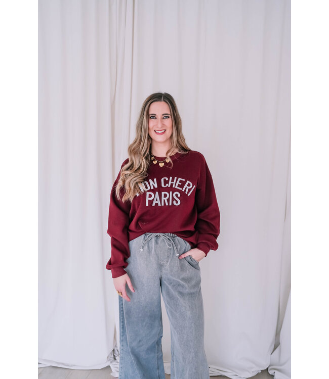 Mon cheri sweater bordeaux