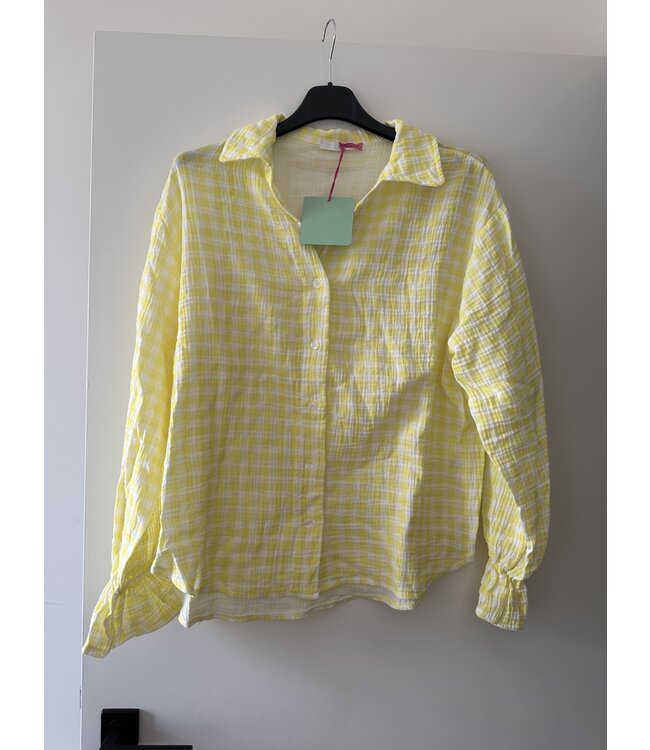 Vichy tetra blouse yellow