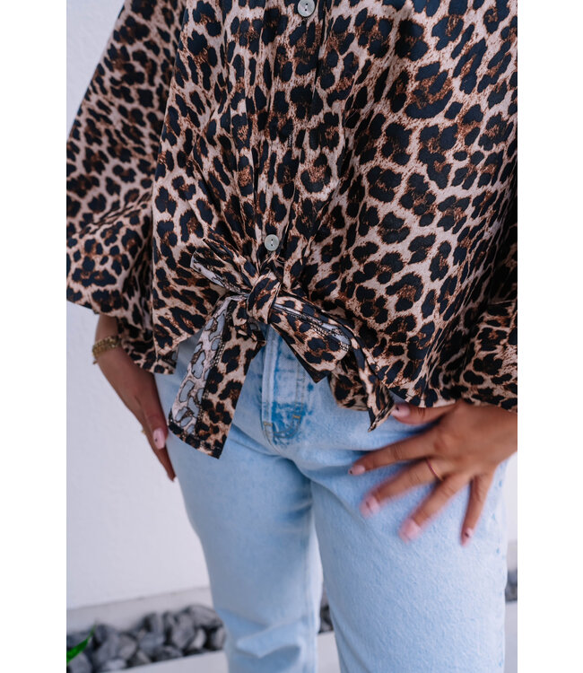 Leo blouse yellow details