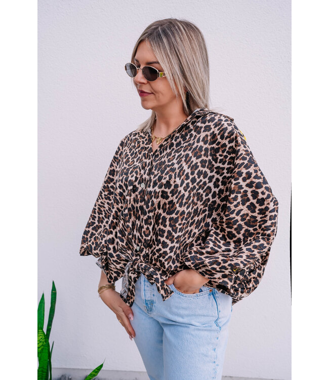 Leo blouse yellow details