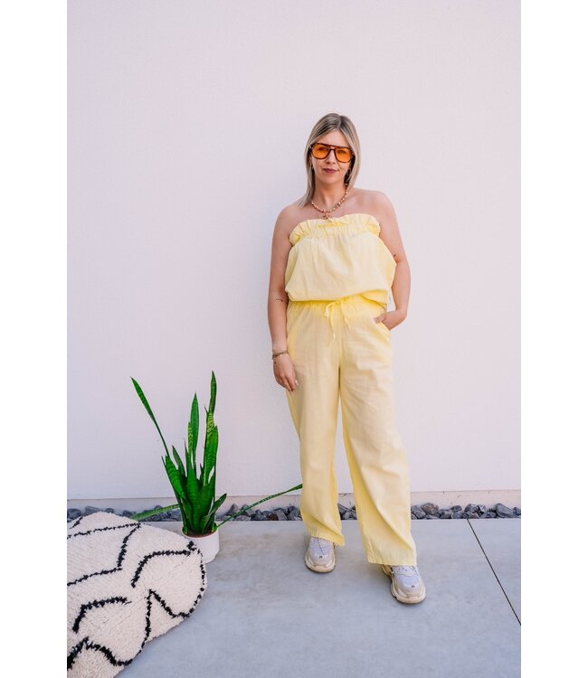 Co-ord pastel yellow