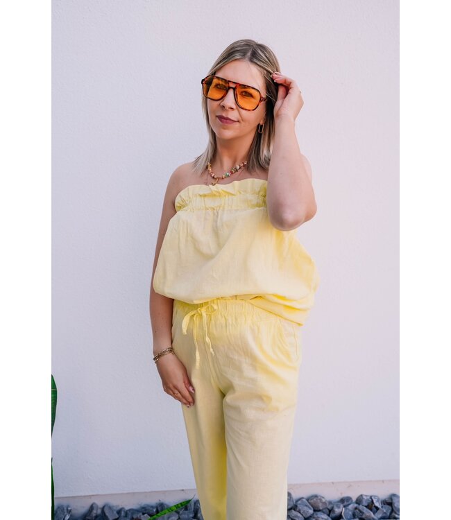Co-ord pastel yellow