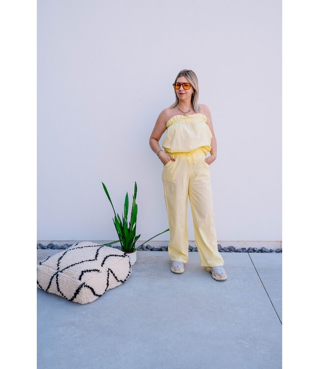 Co-ord pastel yellow