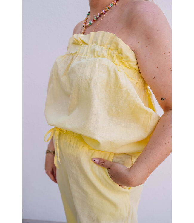 Co-ord pastel yellow