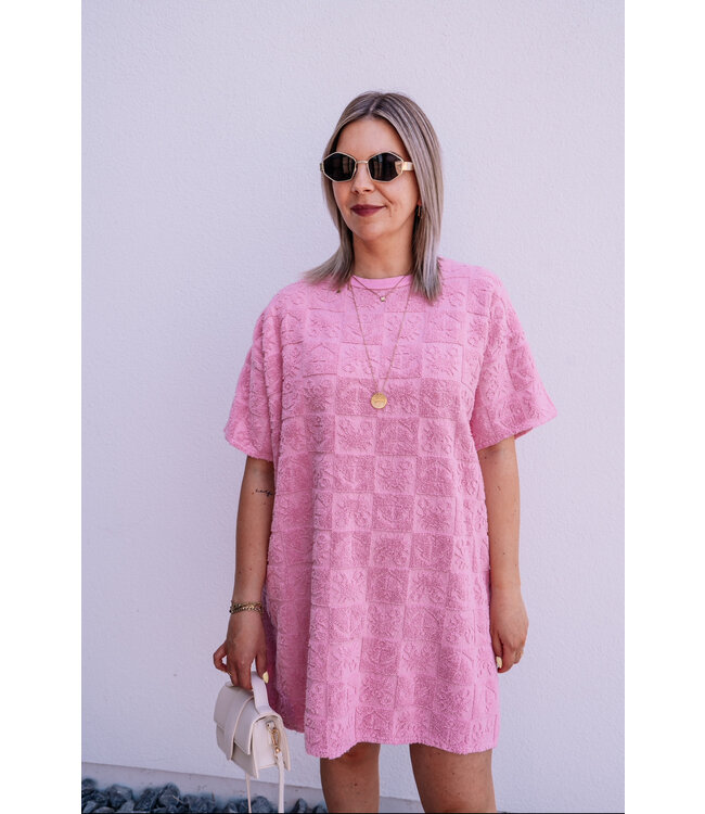 Terry dress pink