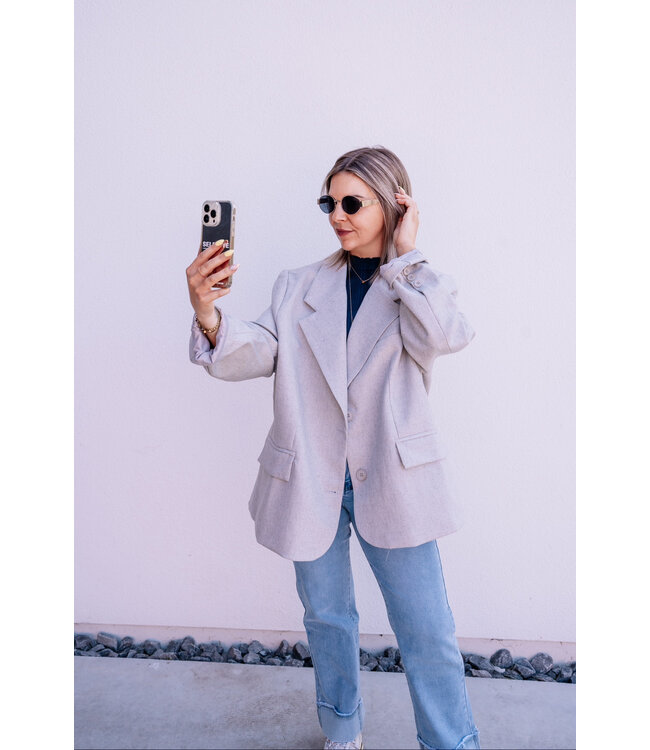 Dad blazer grey