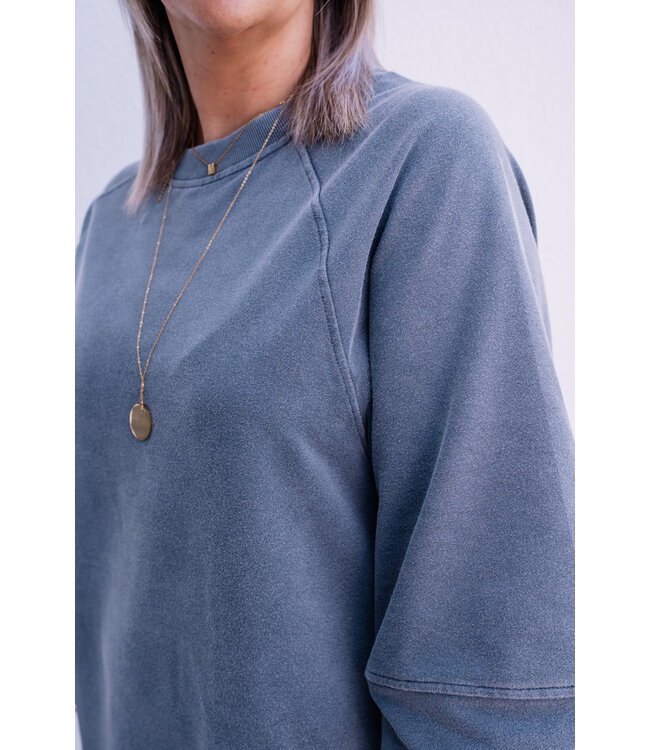 Sweater dress washed grey