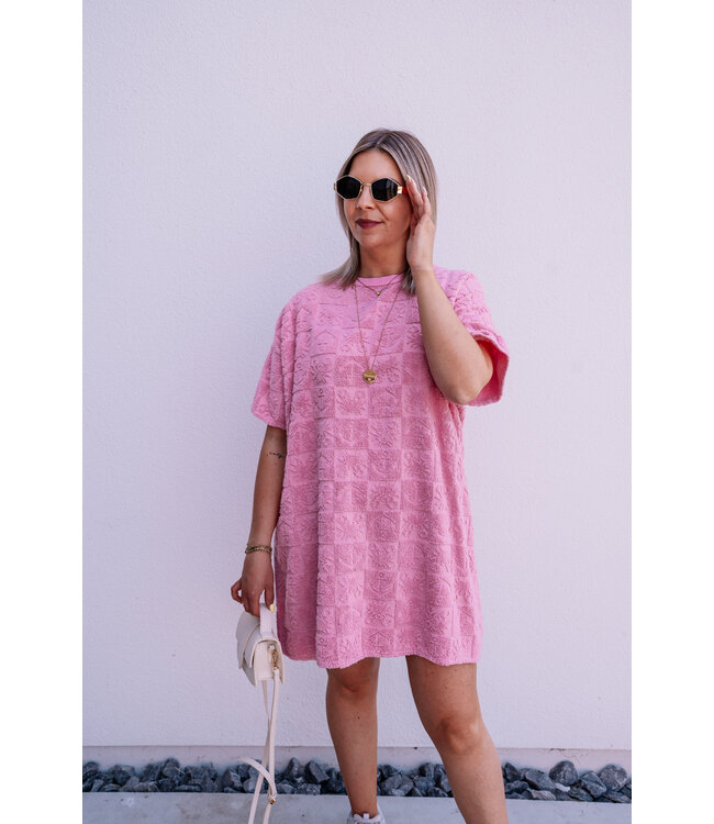 Terry dress pink