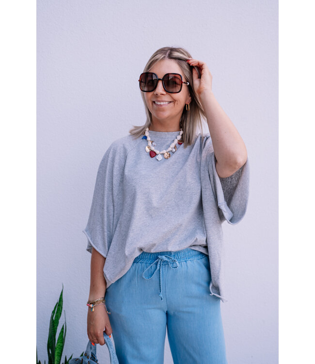 Oversized t-shirt grey