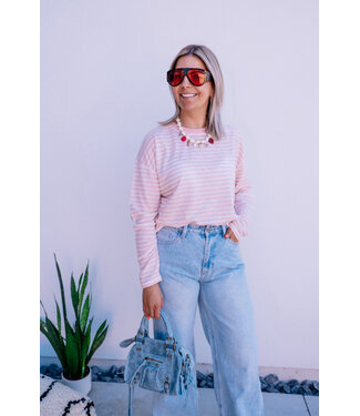 Striped t-shirt rose