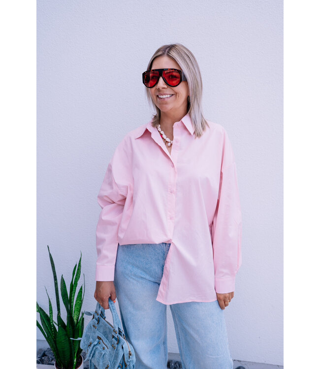 Open back shirt rose