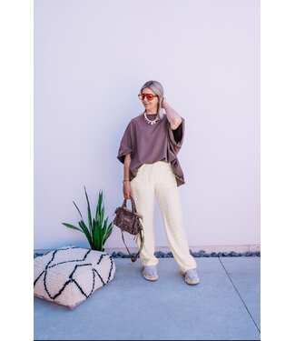 Lace pants soft yellow