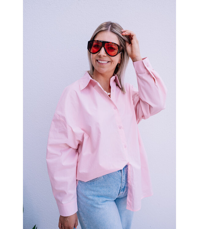 Open back shirt rose