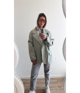 Dad blazer soft green