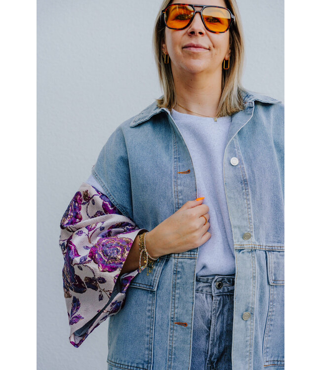 Oversized denim jacket