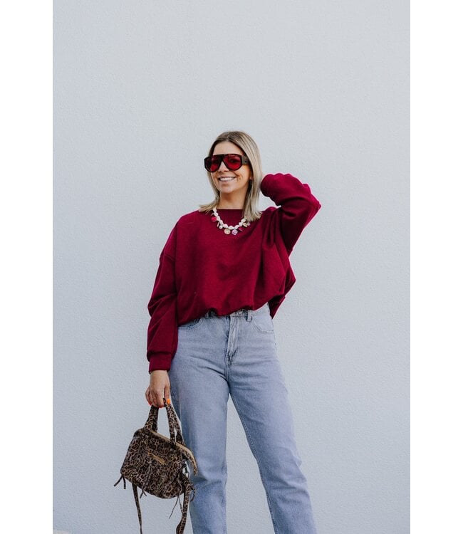 Rio sweater burgundy