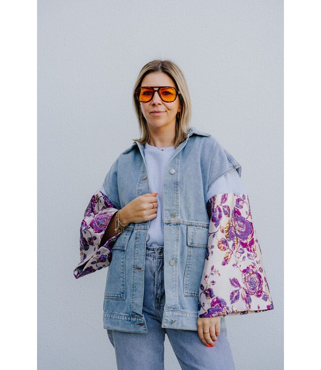 Oversized denim jacket