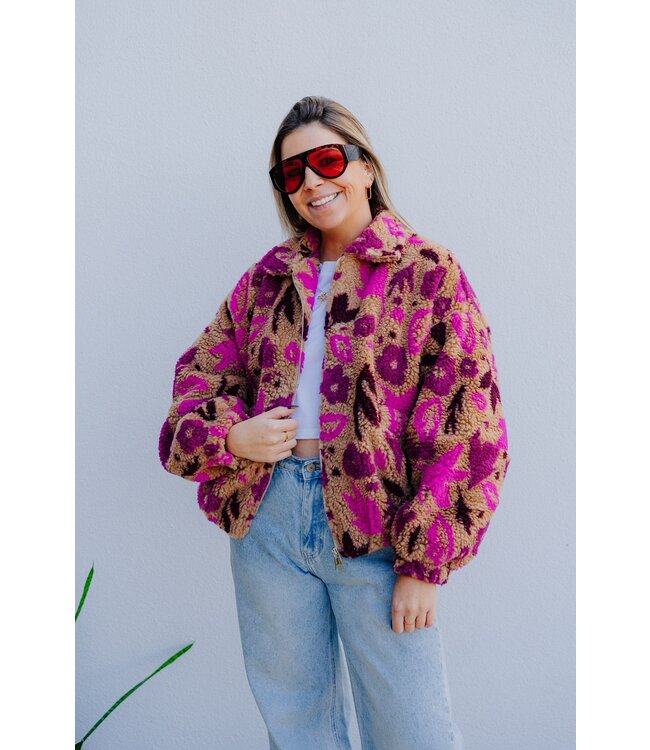 Teddy jacket happy colors