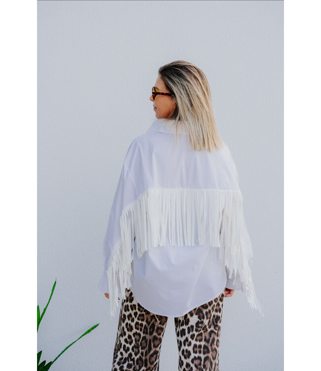 White shirt fringes