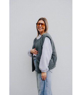 Lucie gilet grey