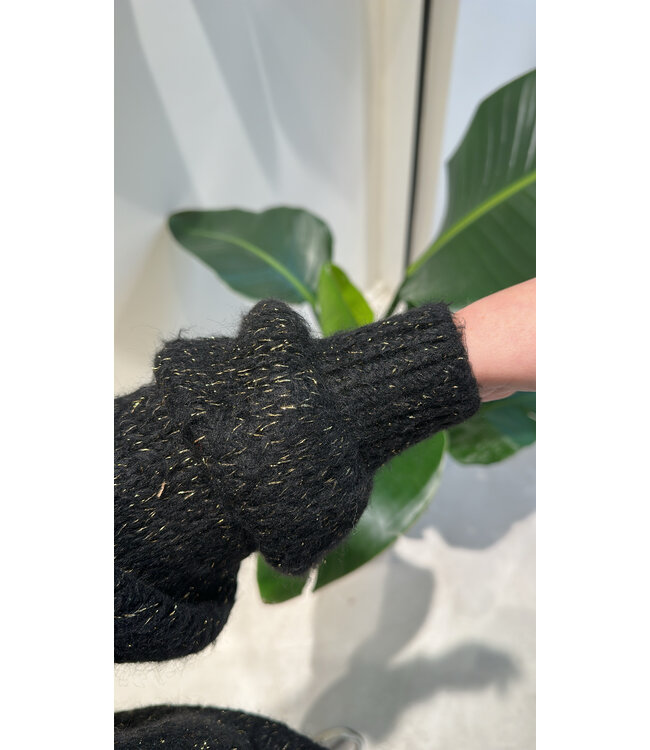 Lurex sweater black