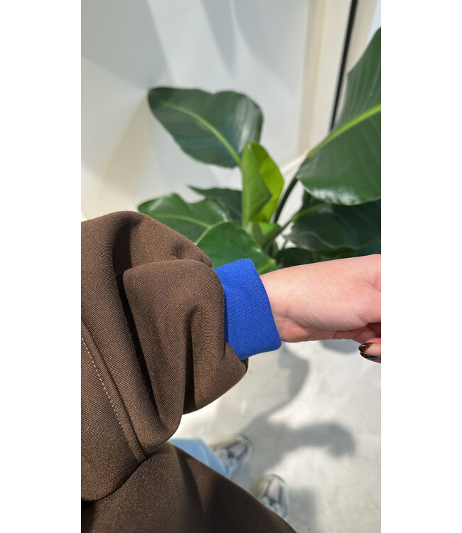 Rosie sweater brown/blue