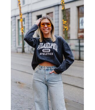 Washed t-shirt longsleeve