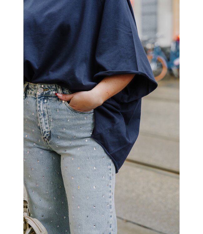 Oversized t-shirt marine