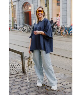 Oversized t-shirt marine