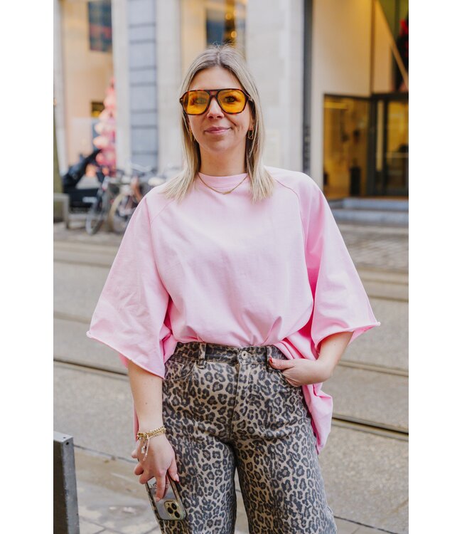 Oversized t-shirt rose