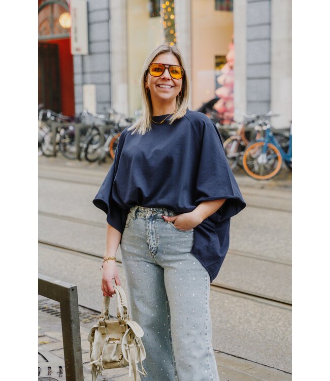 Oversized t-shirt marine