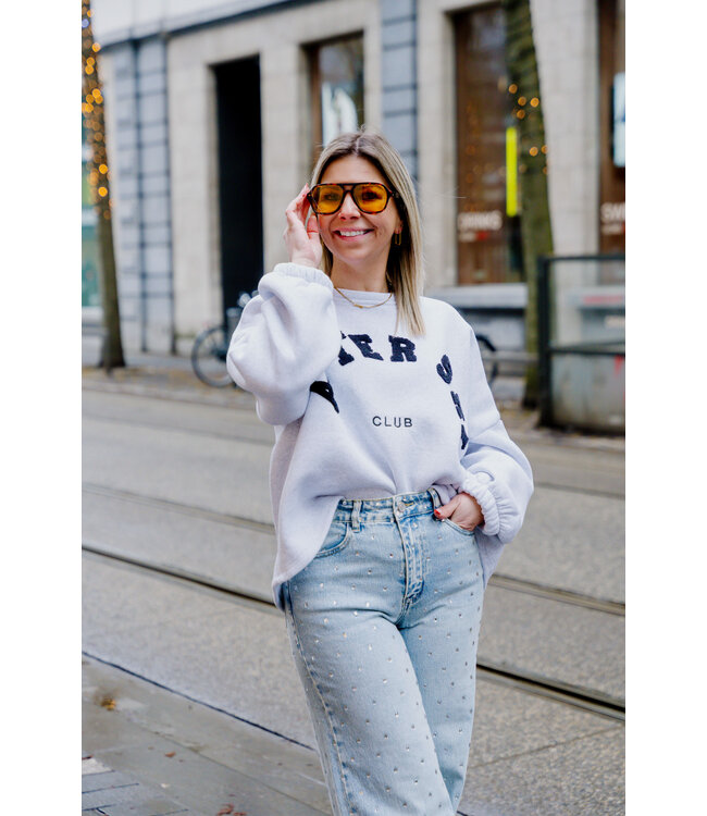 After ski club sweater