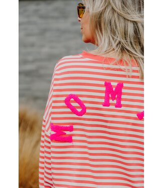 Thin striped mommy sweater