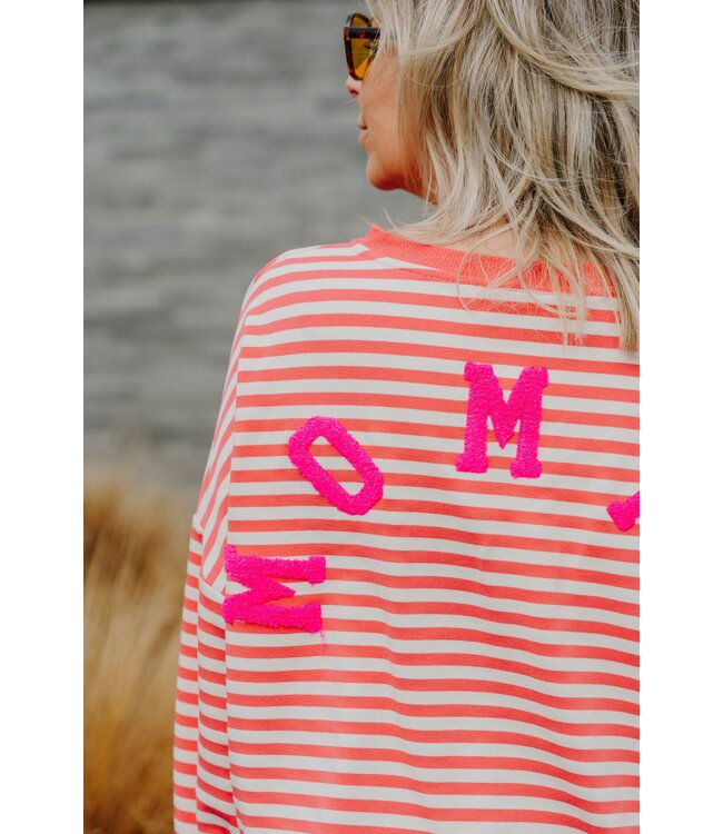 Thin striped mommy sweater