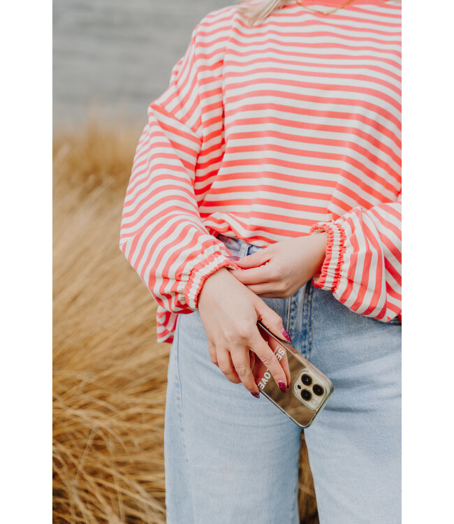 Thin striped mommy sweater