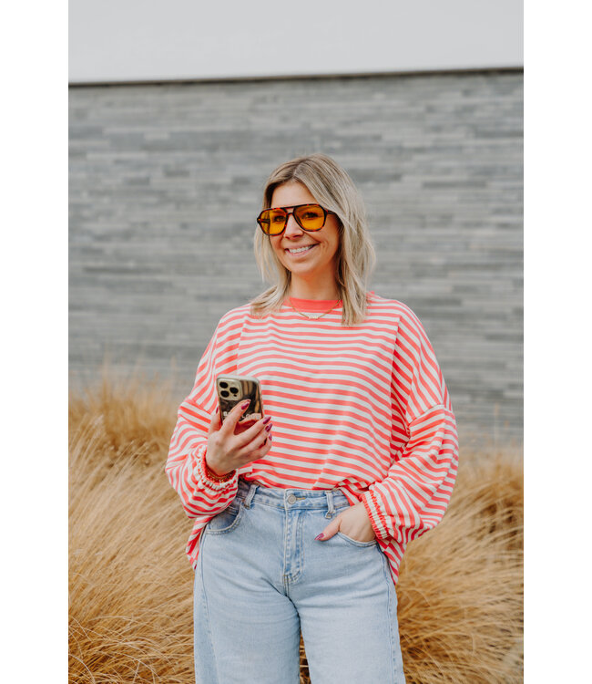 Thin striped mommy sweater