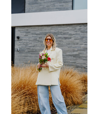 Oversized blazer soft yellow