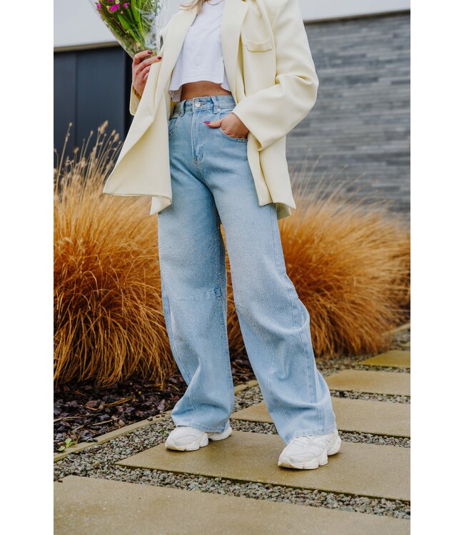 Balllon glitter jeans blue