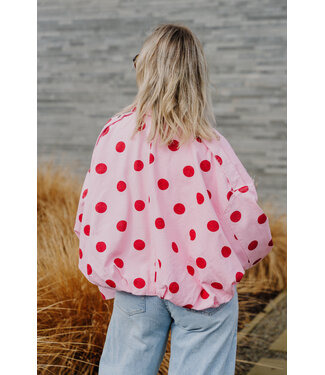 Jacket dots pink/red