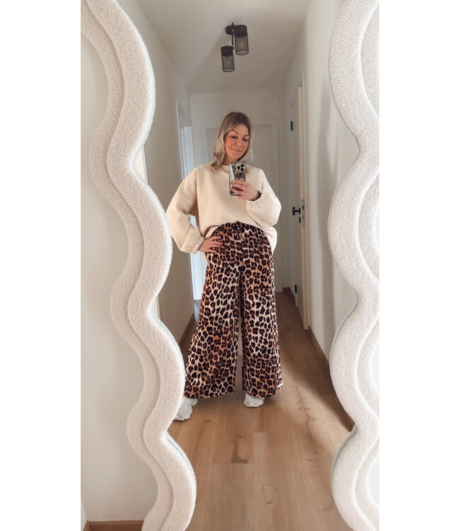 Coffee addict sweater beige