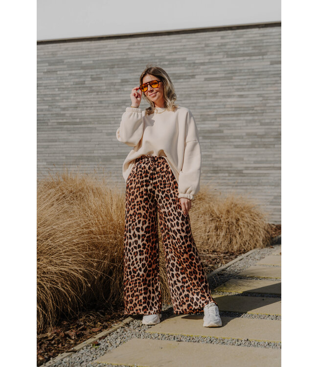 Coffee addict sweater beige