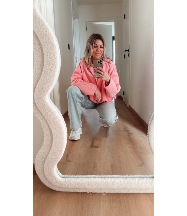 Corduroy jacket pink