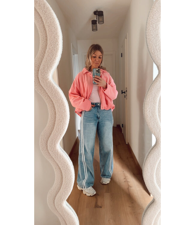 Corduroy jacket pink