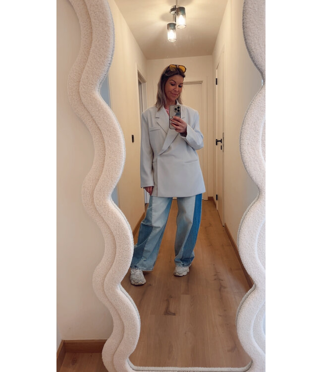 Oversized blazer soft grey