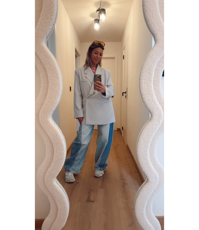 Oversized blazer soft grey