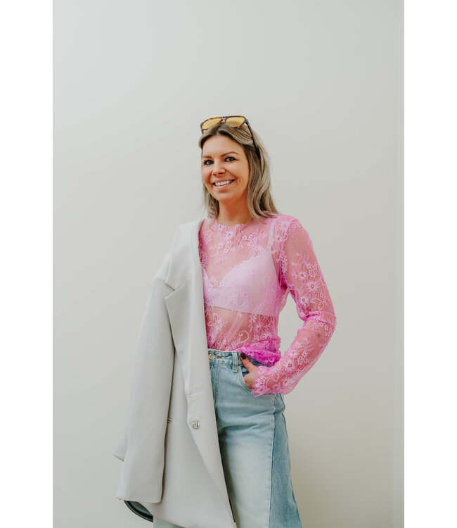 Oversized blazer soft grey