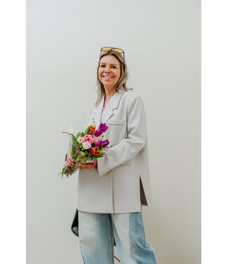 Oversized blazer soft grey