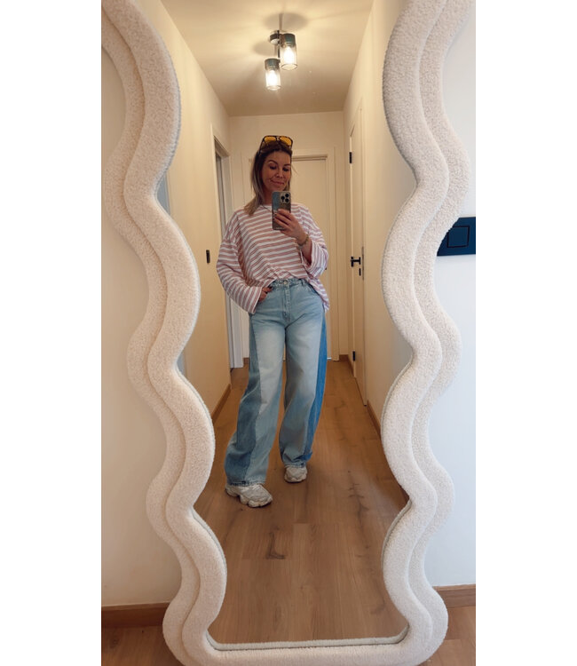 Striped t-shirt rose