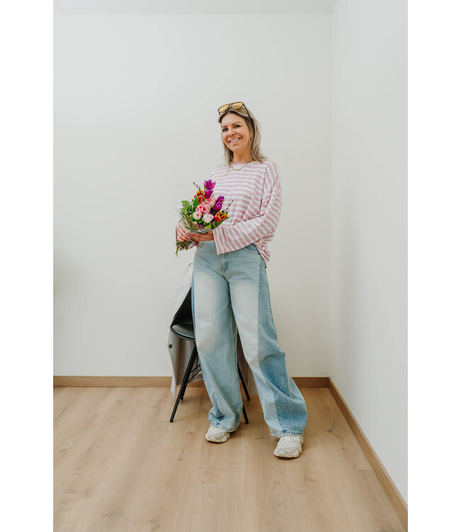 Striped t-shirt rose